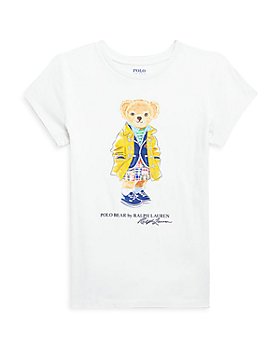 Ralph Lauren - Girls' Polo Bear Cotton Jersey Tee - Little Kid, Big Kid