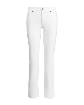 Mid Rise Straight Jeans in White