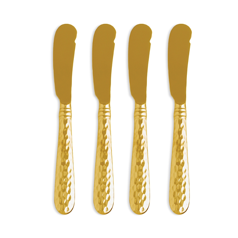 Vietri Martellato Gold Set Of 4 Spreaders In Gold
