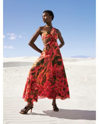FARM Rio Blooming Garden One Shoulder Maxi Dress FARM Rio Blooming Garden One Shoulder Maxi Dress