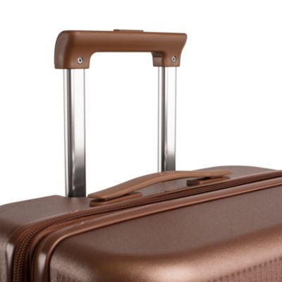 Earth Tones Large Upright Expandable Spinner Suitcase