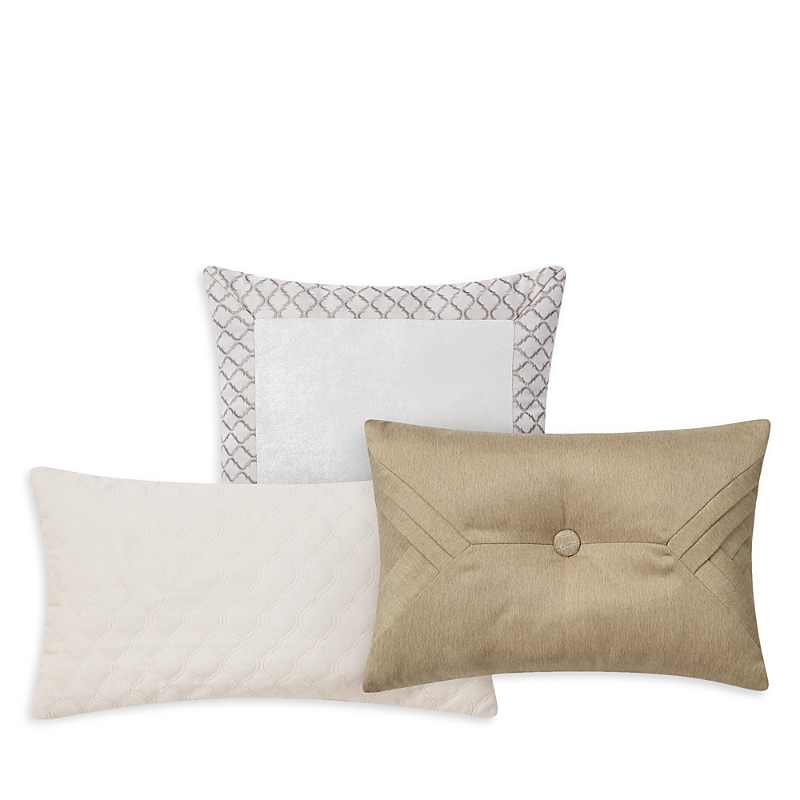 Waterford Maritana Decorative Pillows, Set Of 3 In Neutral