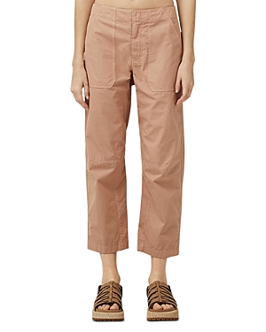 Rag & Bone Leyton Crop Cotton Work Pants In Pink