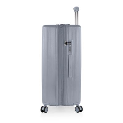 Earth Tones Large Upright Expandable Spinner Suitcase