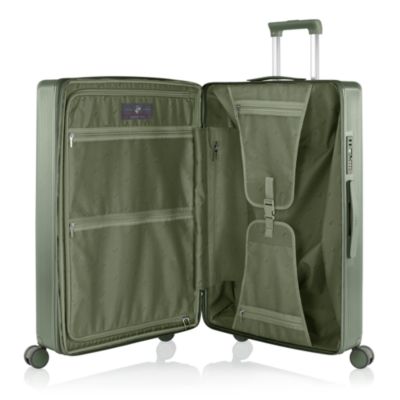 Earth Tones Large Upright Expandable Spinner Suitcase