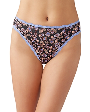 B.tempt'd By Wacoal Inspired Eyelet Hi Leg Briefs In Vintage Floral