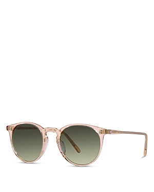 Shop Oliver Peoples O'malley Phantos Sunglasses, 48mm In Pink/green Gradient