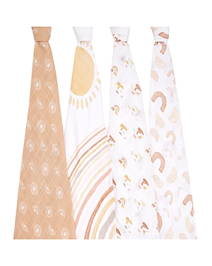Aden And Anais Kids'  4 Pk. Printed Classic Swaddles In Keep Rising
