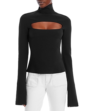 A.W.A.K.E. CUTOUT TURTLENECK TOP