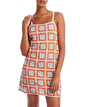 Aqua Crochet Mini Dress - 100% Exclusive In Orange