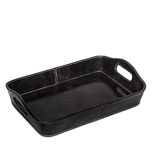 Shop Regina Andrew Derby Leather Parlor Tray In Black