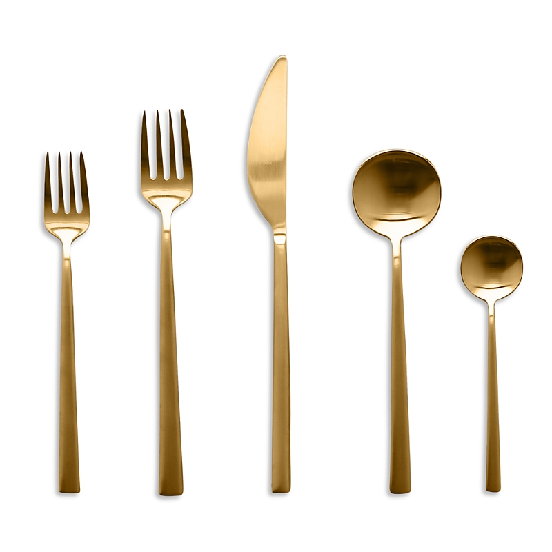 Mepra 5 Piece Place Setting In Gold