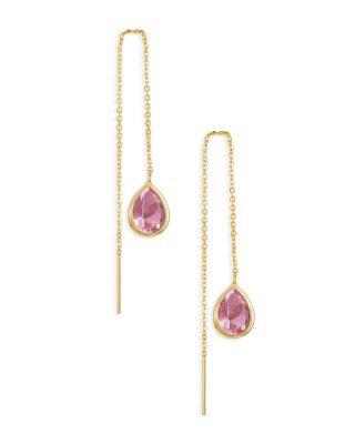 Ettika - Barely There Cubic Zirconia Threader Earrings