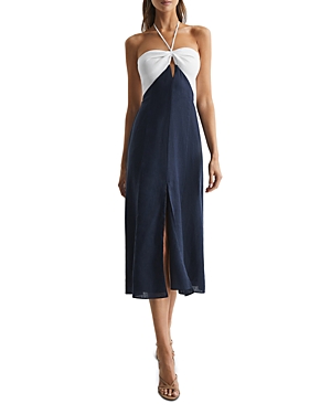 Reiss Sian In Navy/white