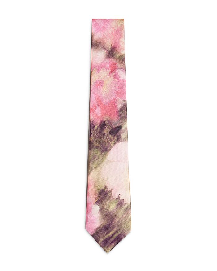 Ted Baker - Blurtie Abstract Floral Printed Silk Tie