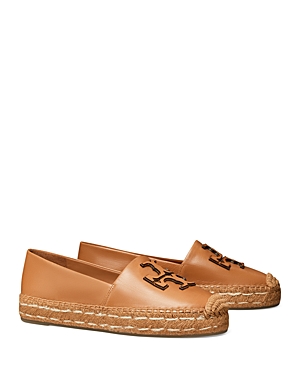 Tory Burch Ines Platform Espadrille In Tan Color Leather In Tan