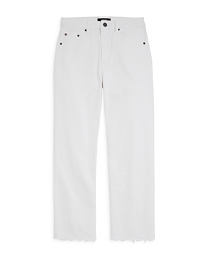 Aqua Girls' High Rise Straight Cropped Jeans, Big Kid - 100% Exclusive In White