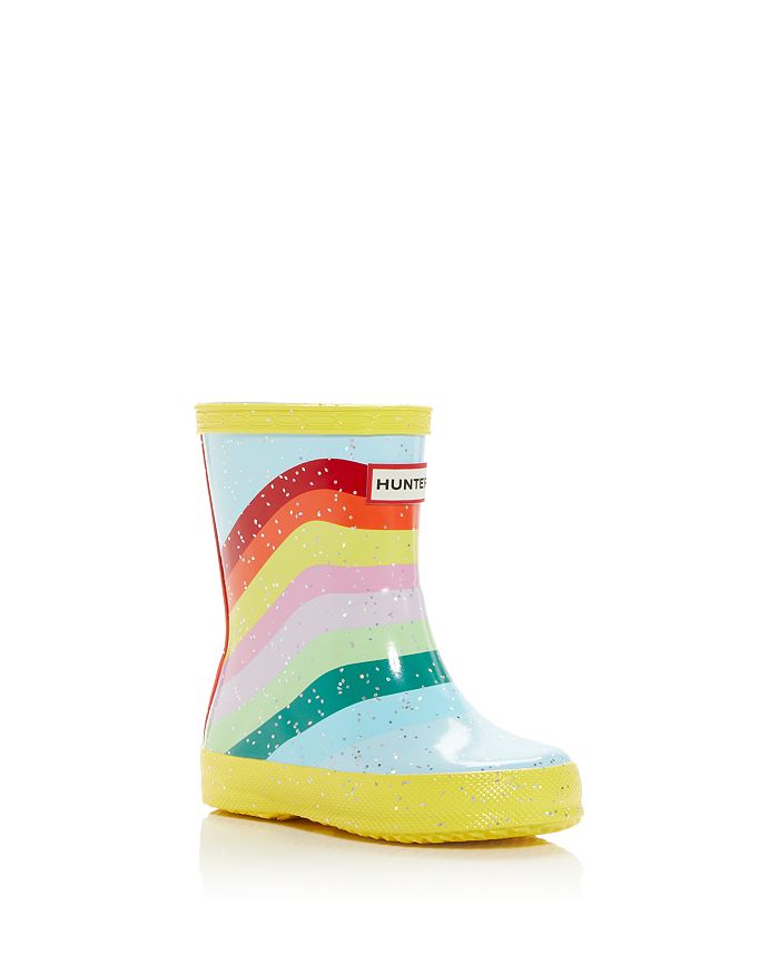 Hunter Toddler/Little Kid First Rainbow Glitter Rain Boot