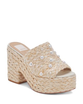 Dolce Vita - Women's Elora Embellished Espadrille Platform Sandals