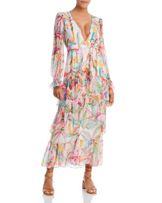 Rococo Sand Tropical Print Belted Maxi Dress | Bloomingdale's