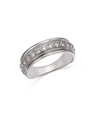 Bloomingdale's Fine Collection - Men's Diamond Ring in 14K White Gold, 1 ct. t.w. - Exclusive