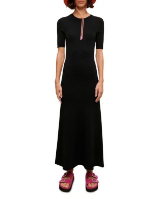 knee length dresses for ladies Sequin Cutout Maxi Dress
