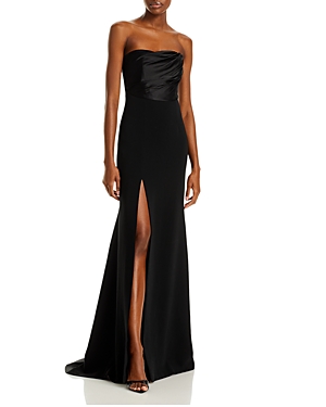 Cinq À Sept Cinq A Sept Laurence Slit Gown In Black