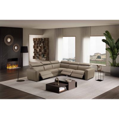 Gemma 5-Piece Power Reclining Leather Sectional