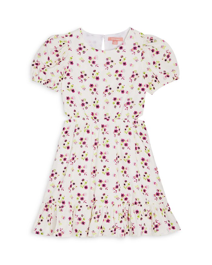 BCBG Girls Floral Printed Dress Little Kid Big Kid