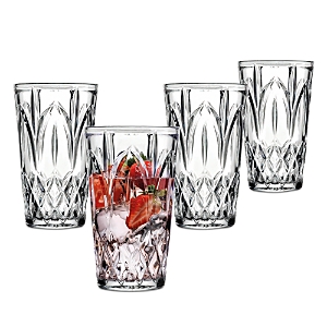 Godinger Martense Highball Glasses, Set Of 4 In Clear