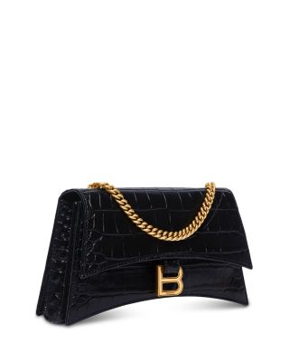 Crush Mini Chain Bag Crocodile Embossed