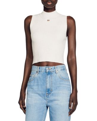 マークアンドロナ DST Panelled Sleeve Cropped Top マークアンドロナ DST Panelled Sleeve Cropped Top