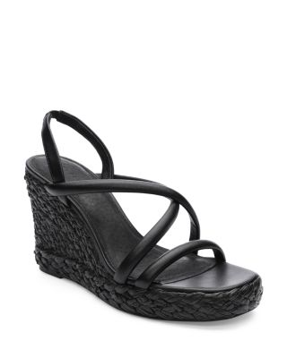 WILLAH BLACK Wedge Heels, Buy Women's SANDALS Online