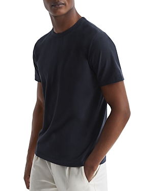Reiss Melrose Slim Fit Solid Short Sleeve Tee In Navy
