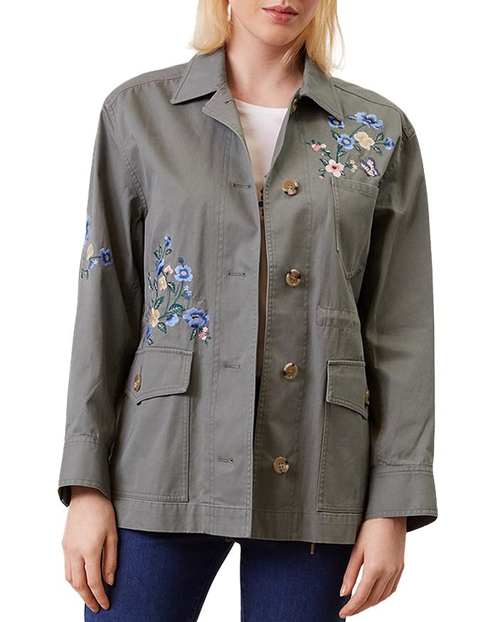 Gerard Darel Satine Embroidered Jacket | Bloomingdale's