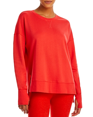 Sweaty Betty After Class Sweatshirt In Tulip Red