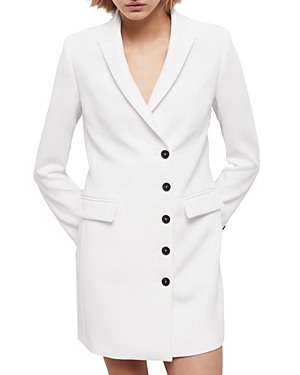The Kooples Short White Crepe Blazer Dress In Ecr01
