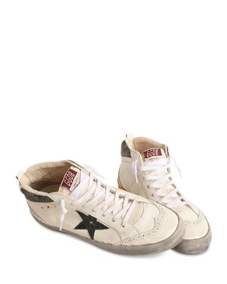 Men's Mid Star Lace Up Wingtip Sneakers