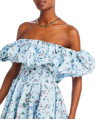 Markarian Marlowe Ruffled Floral Midi Dress | Bloomingdale's Women