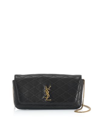 Saint Laurent - Gaby Phone Holder in Quilted Leather