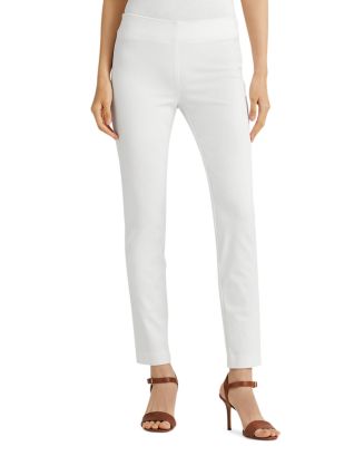 Ralph Lauren Polished Twill Skinny Pants | Bloomingdale's