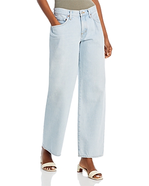 AGOLDE FUSION HIGH RISE WIDE LEG JEANS IN CEREMONY