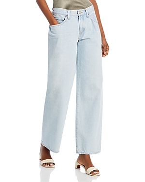 Agolde Fusion High Rise Wide Leg Jeans In Ceremony In Ceremony