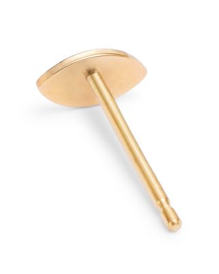 14K Yellow Gold Itty Bitty Symbols Football Single Stud Earring