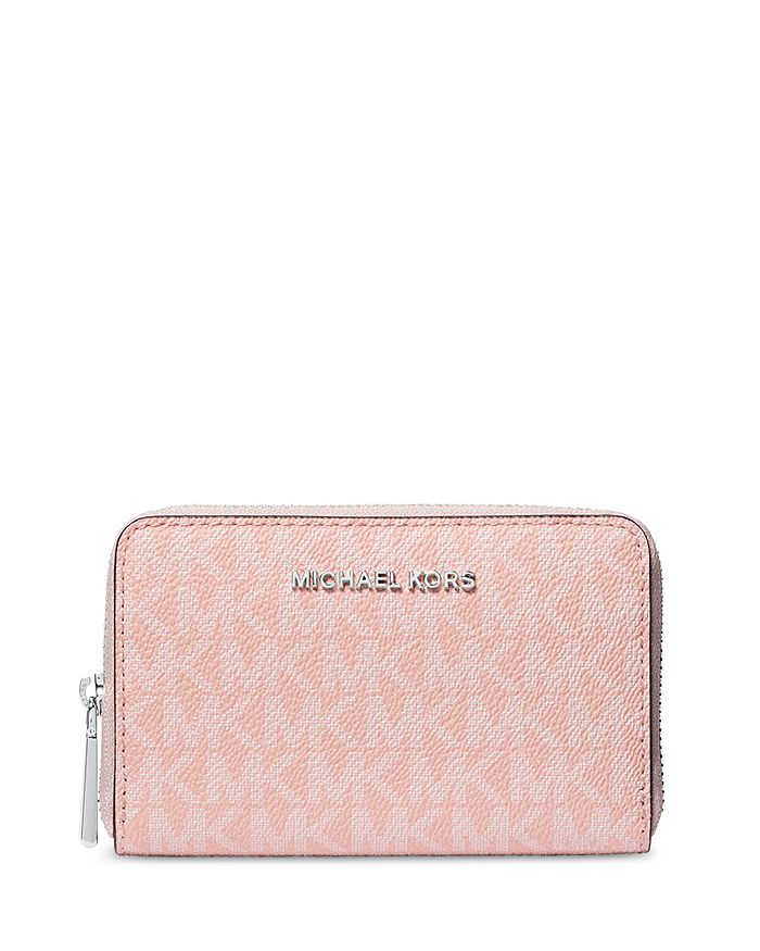 Michael Kors Jet Set Small Logo And Leather Wallet, Wallets, Clothing &  Accessories