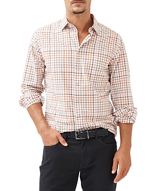 Rodd & Gunn Dodson Valley Plaid Cotton Button Shirt In Desert