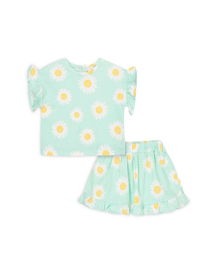 Little Me Girls' Daisy Print Ruffle Top & Skirt Set Baby Bloomingdale's
