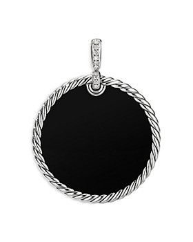 David Yurman - Sterling Silver DY Elements® Black Onyx & Diamond Pendant