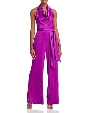 Liv Foster Cowl Neck Jumpsuit In Wild Orchid