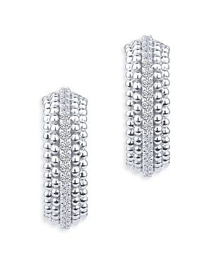 Harakh Diamond Beaded Earrings in 18K White Gold, 0.15 ct. t.w.